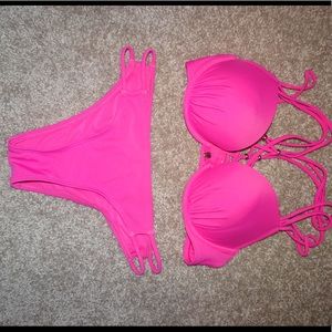 Hot Pink bikini from Aerie